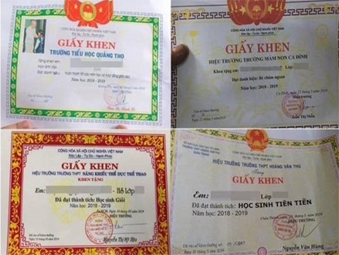 Chứng nhận học sinh tiên tiến giống tờ rao vặt-3