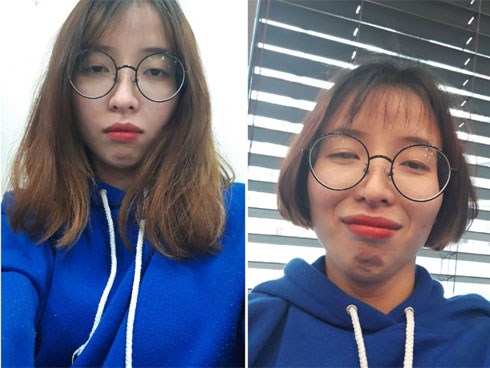 Gái xinh nhận về kết quả thê thảm khi cắt tóc vì thất tình, dân mạng chép miệng: Thấy cũng tội mà thôi vẫn cười!