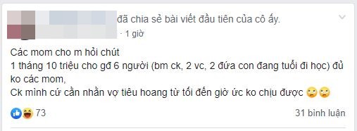 Nhà 6 người hết 10 triệu/tháng nhưng vẫn bị chồng mắng tiêu hoang, vợ trẻ được chị em xúm vào hiến kế xử lý-1