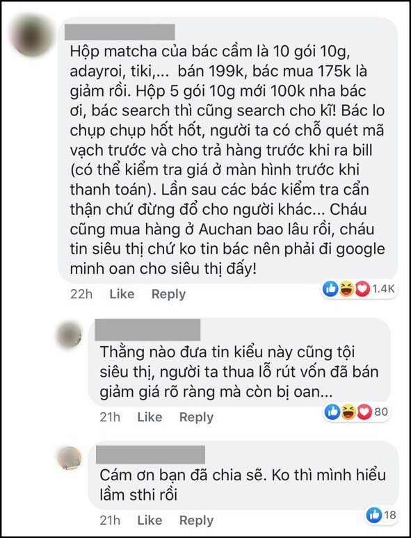 Auchan sale 50% vẫn bị khách hàng tố bán đắt hơn cả giá chưa giảm, sự thật có phải như vậy?-4