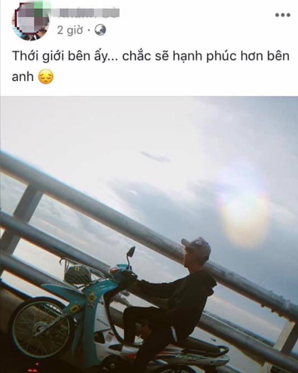 Đăng ảnh trên cầu cùng dòng chia sẻ ẩn ý, thanh niên chạy vào làn ô tô gây tai nạn kinh hoàng-1