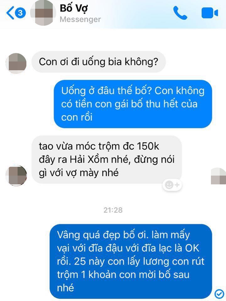 Được bố vợ hẹn đi uống bia, con rể tâm sự nỗi khổ của những người đàn ông khiến dân mạng cười ra nước mắt-1