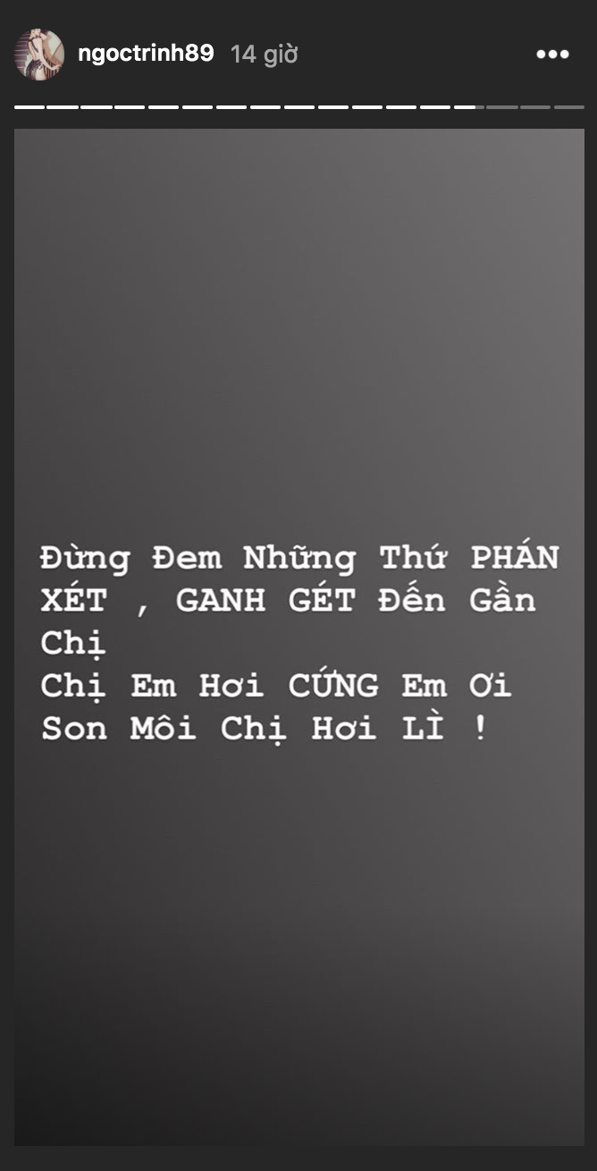 Ngọc Trinh mượn lời bài hát của Thu Minh đáp trả antifan cực gắt, mỗi tội... lại sai chính tả-2