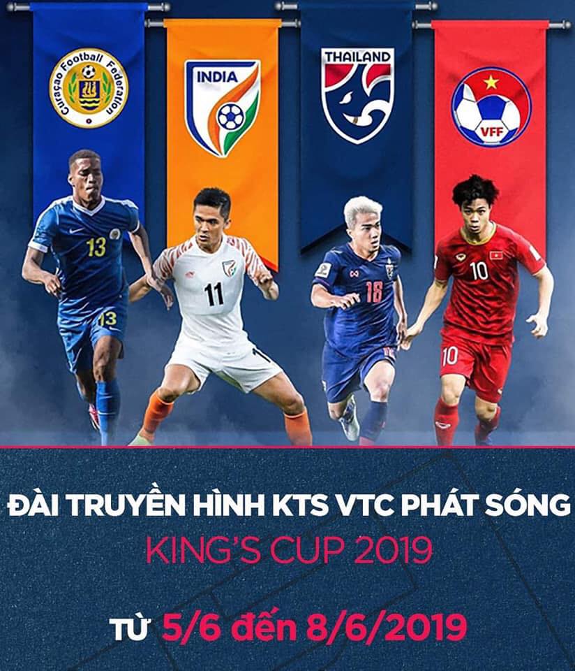 Phát sóng trực tiếp Kings Cup 2019, siêu kinh điển ĐT Việt Nam vs Thái Lan trên VTC1, VOV1, VOV2-1