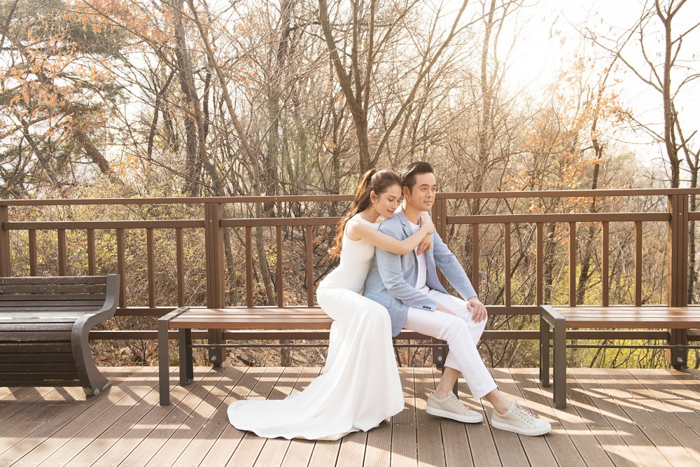 Ảnh cưới đẹp như phim chụp tại Hàn Quốc của Dương Khắc Linh và vợ trẻ kém 13 tuổi-2