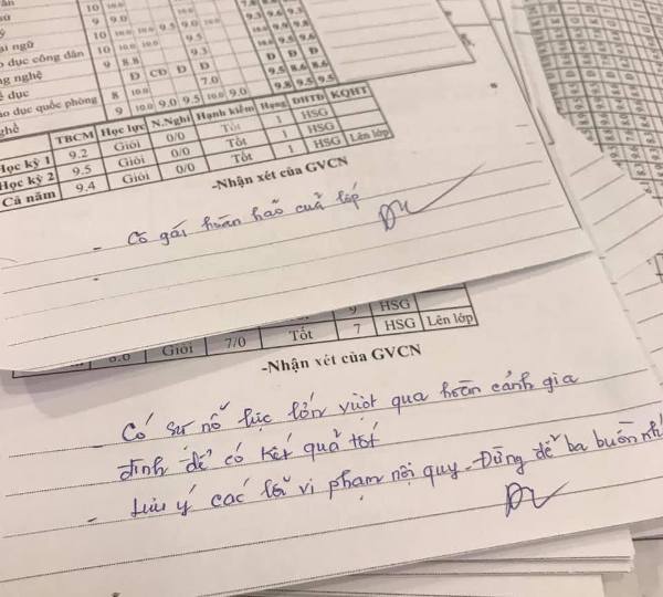 Xúc động lời phê trong sổ liên lạc của thầy giáo TP. HCM-1