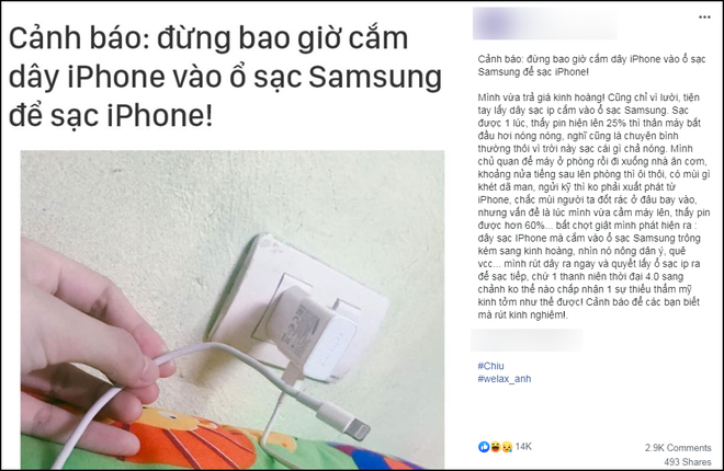 Cắm dây iPhone vào củ sạc Samsung có bùm hay không? Đây là câu trả lời cuối cùng!-2