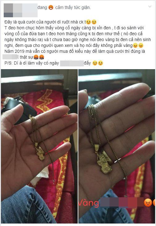 Tố dì ruột của chồng tặng quà cưới bằng vàng giả, cháu dâu lĩnh trọn rổ gạch đá của dân mạng-1