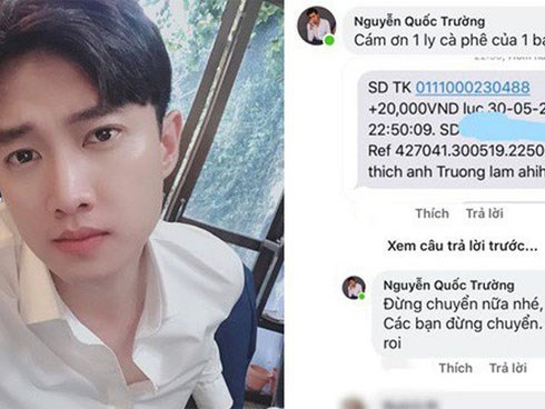 “Thả thính” nếu được mời có thể đi cà phê cùng, Quốc Trường ái ngại khi liên tục được fan chuyển khoản nóng