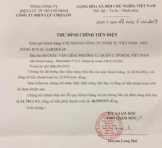 Tiền điện từ 20 triệu bỗng tăng lên 40 triệu, Điện lực xin lỗi và thu đủ-1