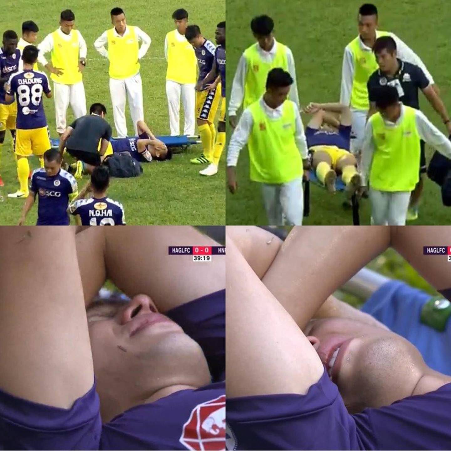 Đình Trọng bật khóc vì chấn thương, báo tin dữ cho thầy Park trước ngày hội quân dự Kings Cup-2