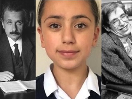 Cô bé 11 tuổi có chỉ số IQ cao hơn cả 2 thiên tài nổi tiếng Albert Einstein và Stephen Hawking
