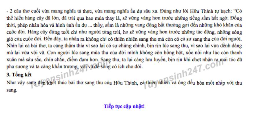 Đáp án đề thi lớp 10 môn Ngữ Văn tại Hà Nội năm 2019-2