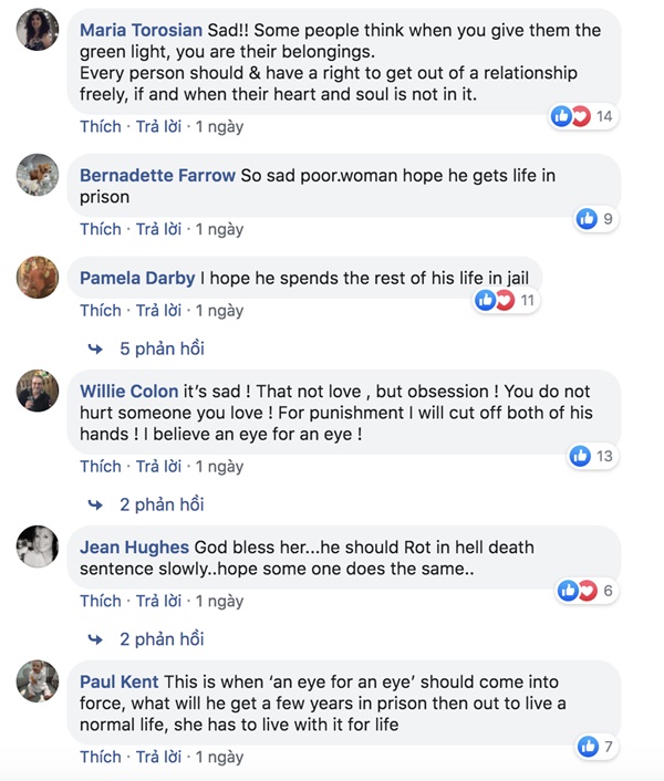 Dân mạng nước ngoài bày tỏ sự thương cảm với cô gái Việt Nam bị chồng sắp cưới tạt axit đến biến dạng khuôn mặt-7