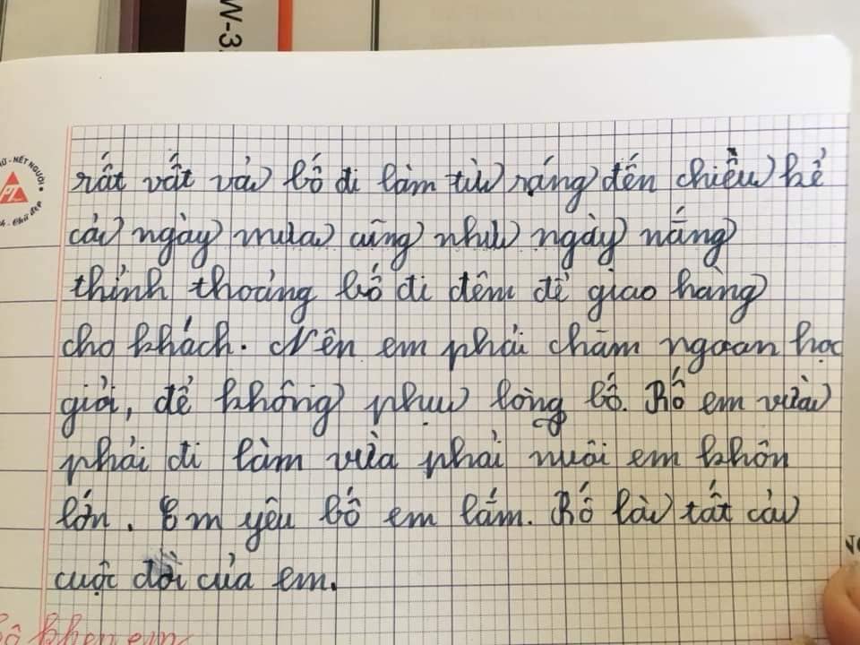 Bài văn của học trò lớp 2 kể về bố và chi tiết khiến ai cũng cảm động-2