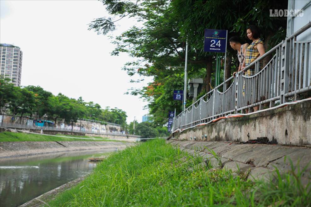 Nước sông Tô Lịch đổi màu từ đen sang nâu: Được thế là may rồi!-6