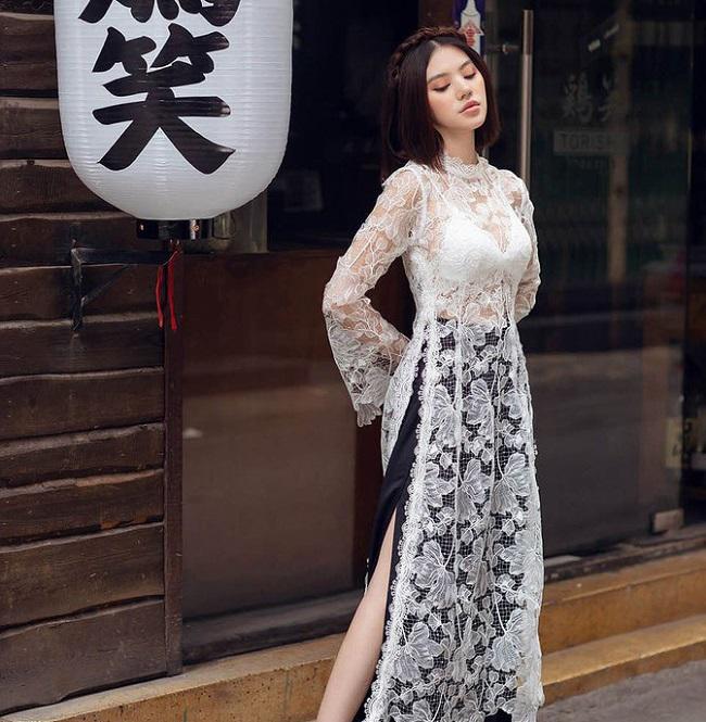 Mặc áo dài lộ nội y: Tăng Thanh Hà, Trần Tiểu Vy gây tranh cãi nhất?-13