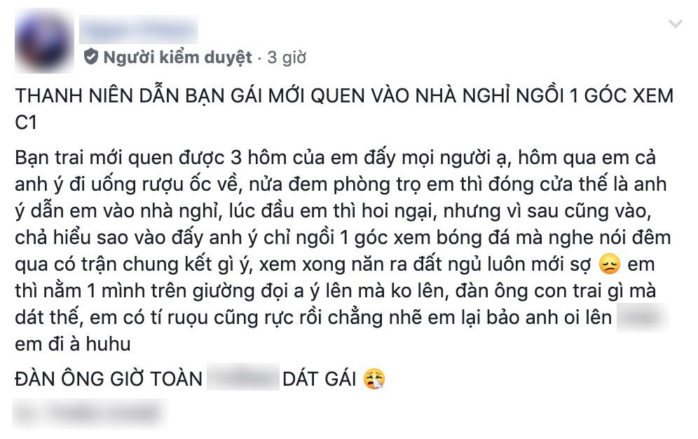 Quen 3 ngày đã dẫn nhau vào nhà nghỉ, cô gái mòn mỏi nằm đợi còn chàng trai dứt khoát ngồi dưới đất làm việc này-1
