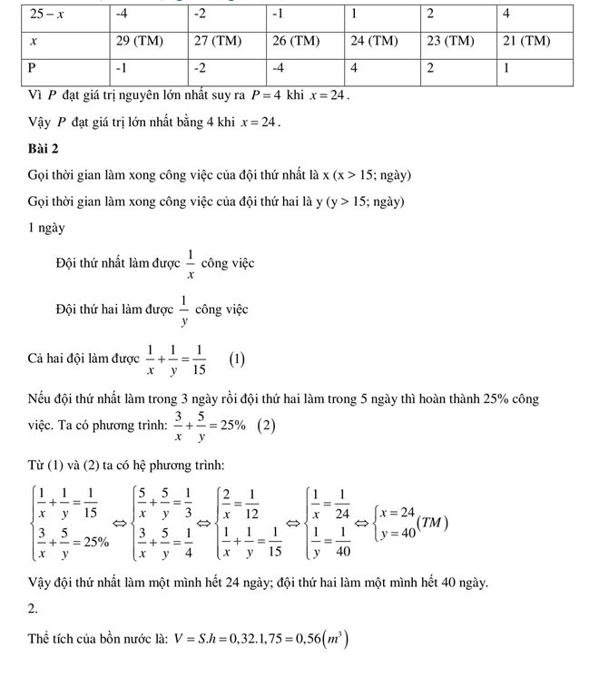 Đáp án đề thi môn Toán lớp 10 tại Hà Nội năm 2019-2