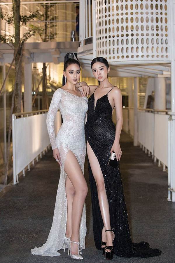 Hoa hậu Tiểu Vy, Á hậu Thuý An diện váy xẻ táo bạo khoe nhan sắc nữ thần-6