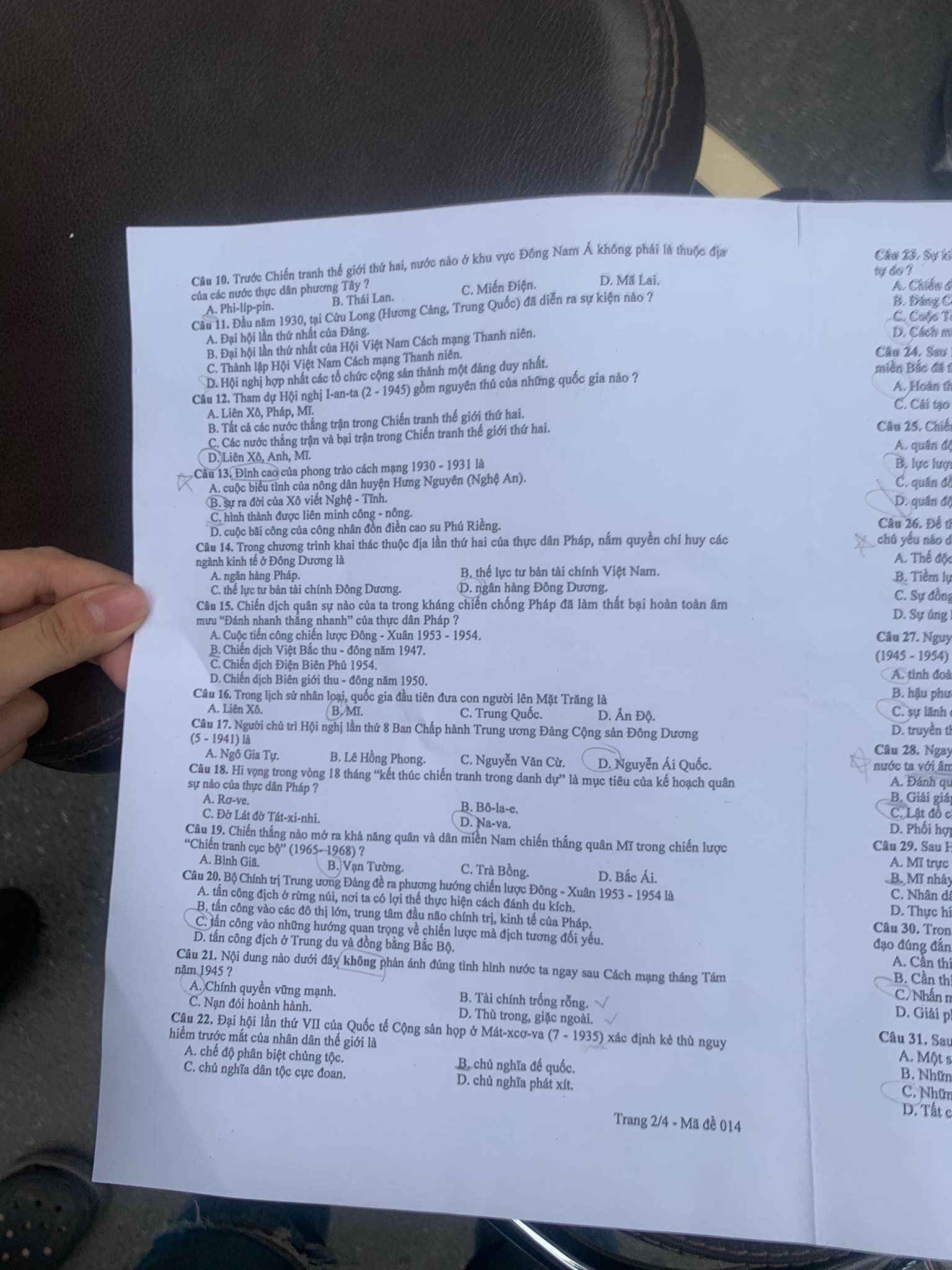 Đề thi môn Lịch sử vào lớp 10 tại Hà Nội năm 2019: Dễ thở, toàn kiến thức đã học trong SGK-2