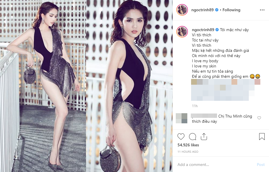 Ngọc Trinh mạnh dạn tuyên bố Tôi mặc như vậy vì tôi thích sau 2 lần hở bạo liên tiếp-1