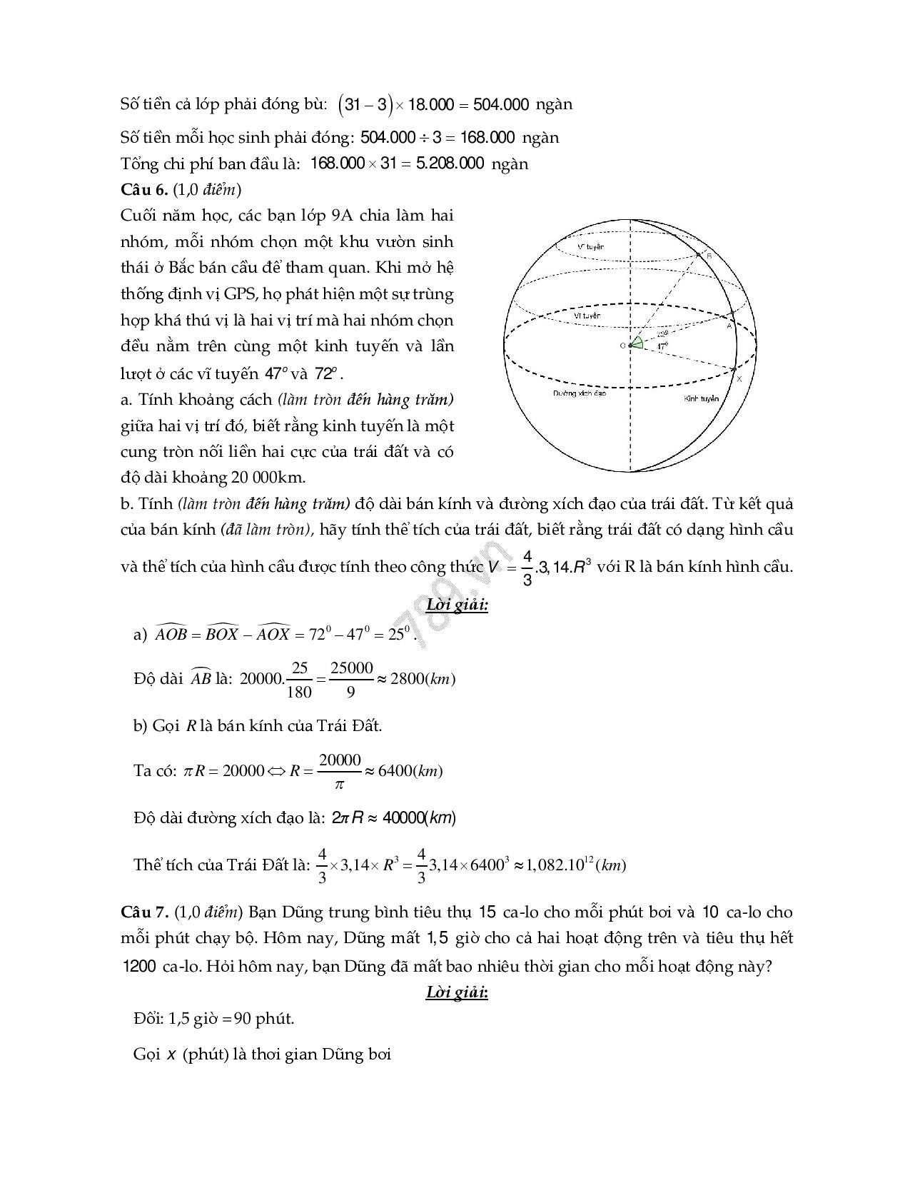 Đáp án môn Toán vào lớp 10 tại TP HCM năm 2019-4