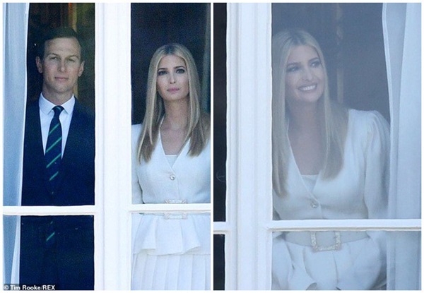Ivanka Trump xinh đẹp tựa nữ thần, xuất hiện bất ngờ bên cạnh Hoàng tử Harry và thái độ của cả hai mới là điều đáng chú ý-1