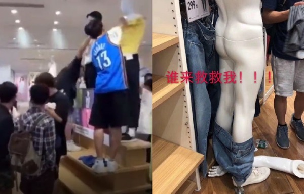 Đoạn clip hỗn chiến tại cửa hàng Uniqlo gây sốt MXH, tưởng là bạo loạn nhưng hóa ra chỉ vì lý do này-3
