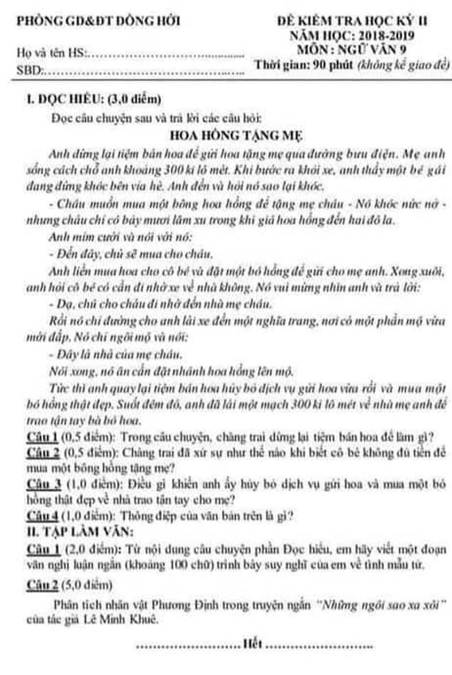 6.400 học sinh Quảng Bình phải đi thi lại môn Ngữ Văn vào lớp 10 vì giám thị ký nhầm ô 24 bài thi-2