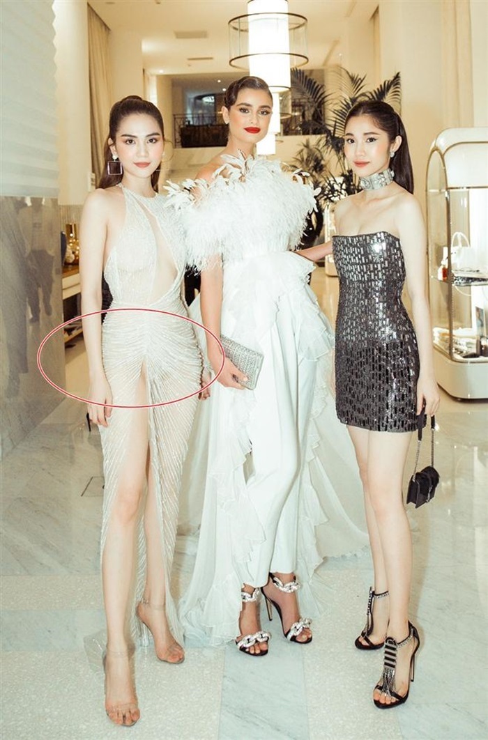 Huyền My bị chê khi mặc xuyên thấu lộ nội y-5