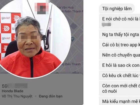 Cuốc xe ôm giữa trời mưa và câu chuyện buồn của nữ tài xế lớn tuổi khiến dân mạng rưng rưng