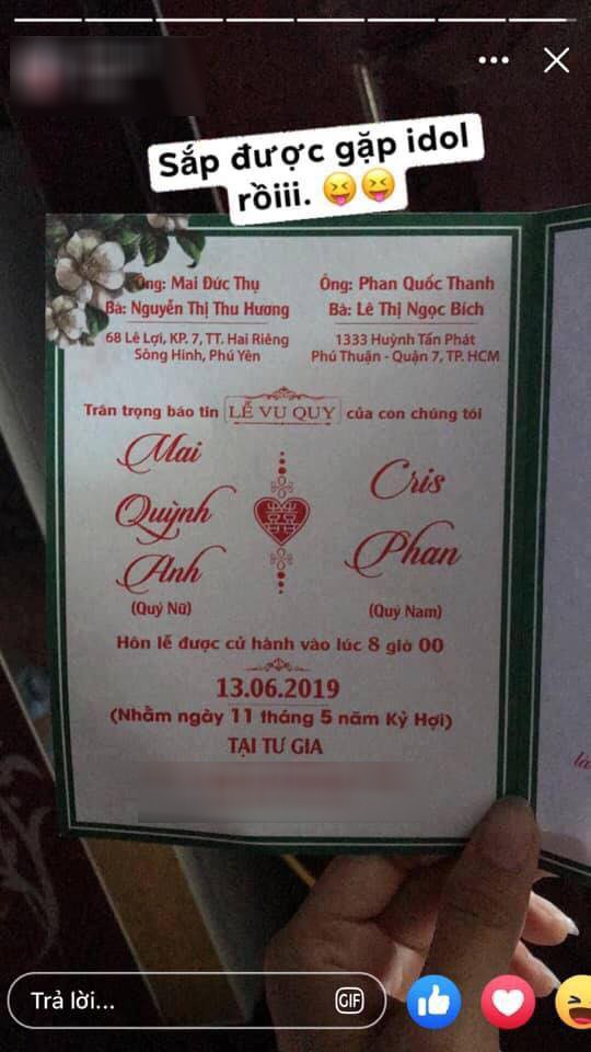 HOT: YouTuber đình đám Cris Phan đăng ảnh cưới, chuẩn bị kết hôn với hotgirl Mai Quỳnh Anh vào tháng 6-2