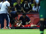 Cầu thủ tuyển Việt Nam đùa nghịch thư giãn ở bể bơi sau chiến thắng Thái Lan-1