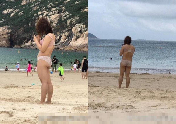 Cô gái mặc nguyên nội y mỏng tang ra biển, lộ cả băng vệ sinh khiến dân tình choáng váng-2