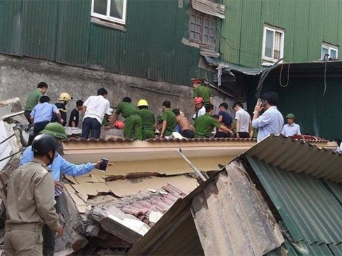 Nạn nhân trong vụ sập nhà ở TP Hà Tĩnh đã tử vong