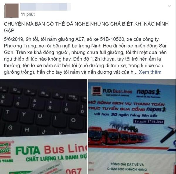 Nhà xe Phương Trang nói gì trước tin nhân viên sàm sỡ khách đang ngủ nhiều lần, ai cũng nhìn nhưng không lên tiếng?-1