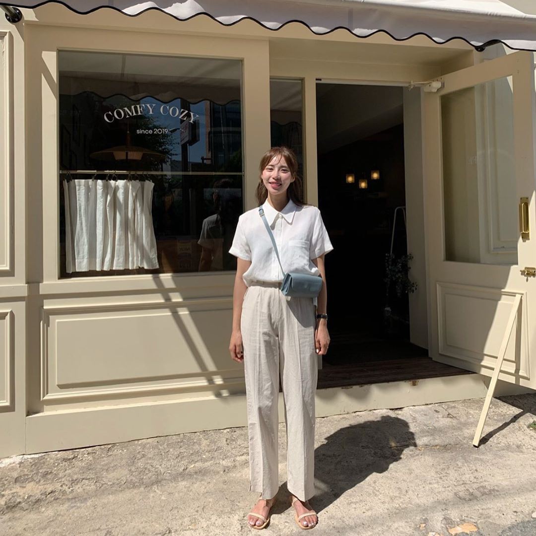 Diện quần ống rộng, bạn cứ mix với 4 kiểu áo sau là chắc cốp đẹp và sành điệu-4