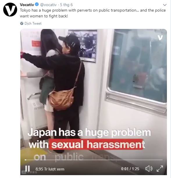 Đoạn clip không khác gì phim đen về thực trạng quấy rối tình dục nơi công cộng tại Nhật Bản khiến chị em chết khiếp, đàn ông cũng phát ngượng-1