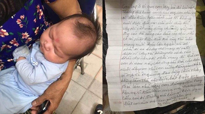 Bé trai 2 tháng tuổi bị bỏ rơi với lời nhắn Con đừng hận mẹ-1