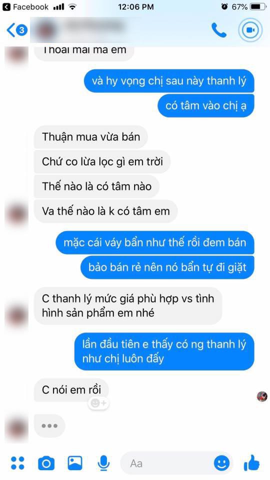 Nữ MC xinh đẹp bị tố thanh lý chiếc váy nhìn như giẻ lau với giá 500k, block không thương tiếc khi khách nhắn tin phàn nàn-3