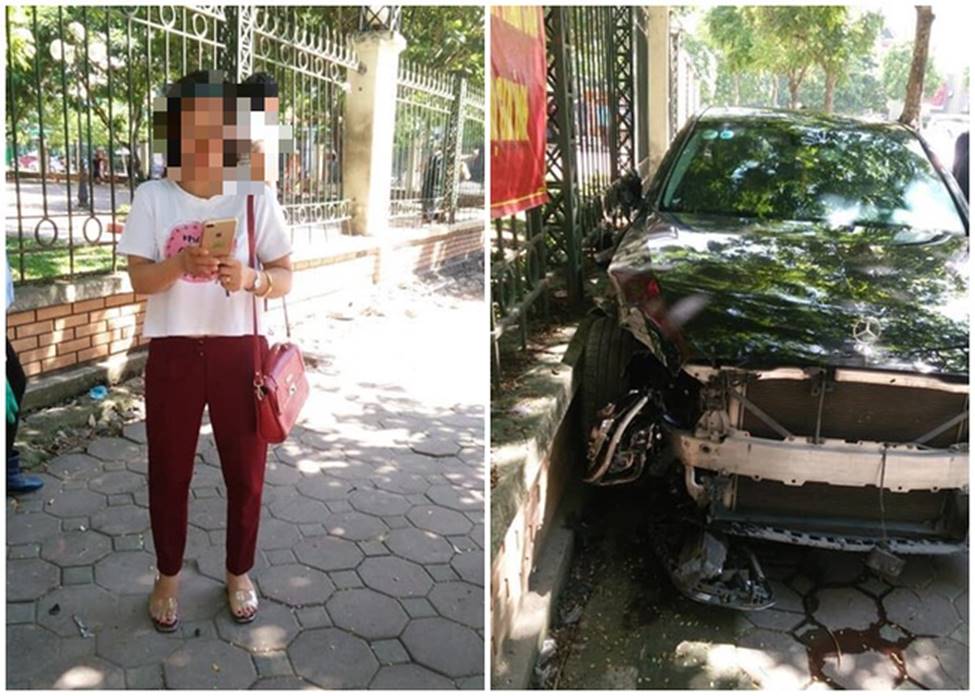 Hà Nội: Nữ tài xế xe điên đâm một người phụ nữ nguy kịch khi đang đi chợ-1