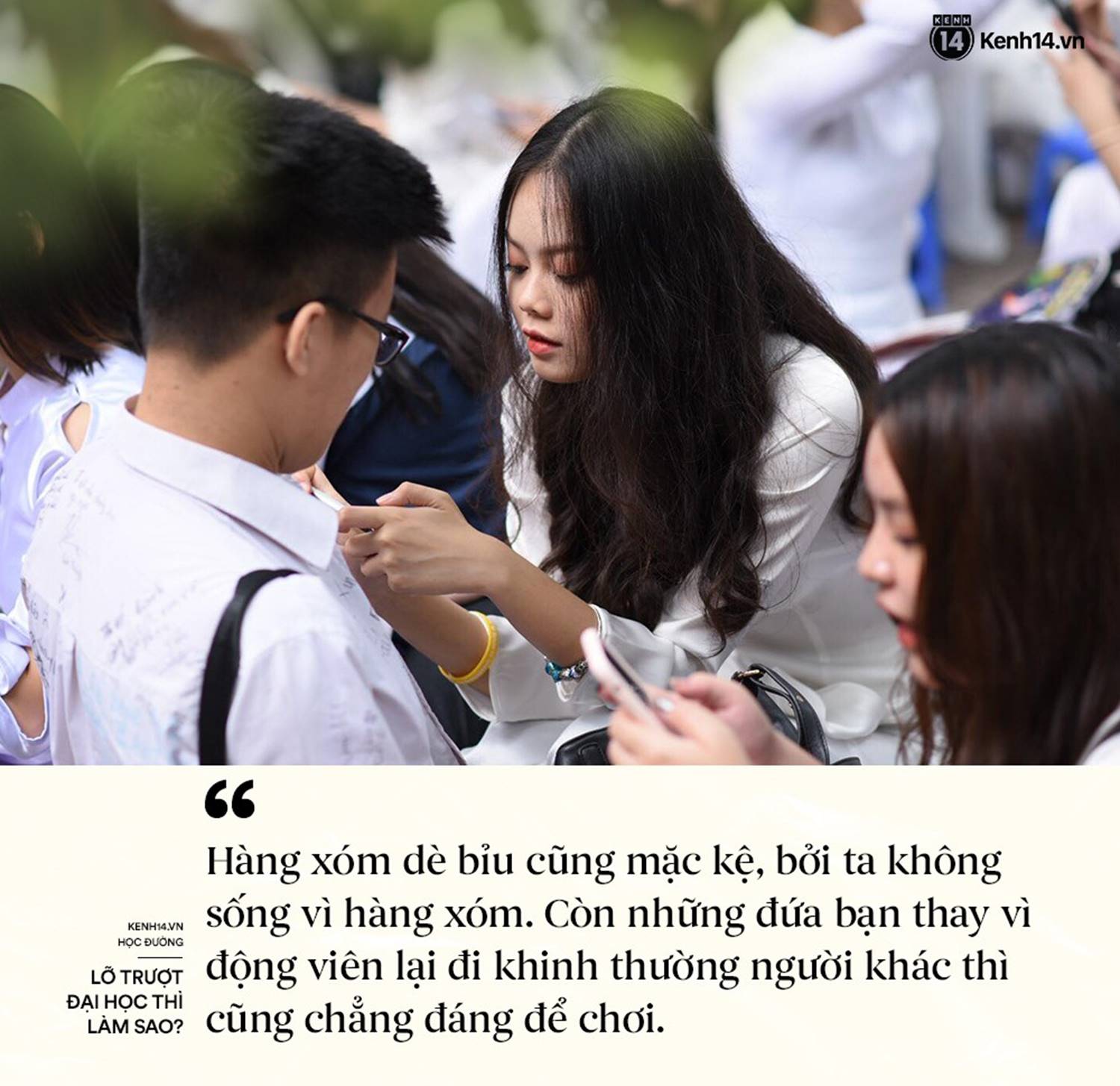 Lỡ mình trượt thì làm sao: Đừng lo, vì trên đời này không chỉ có trường Đại học đào tạo con người-2