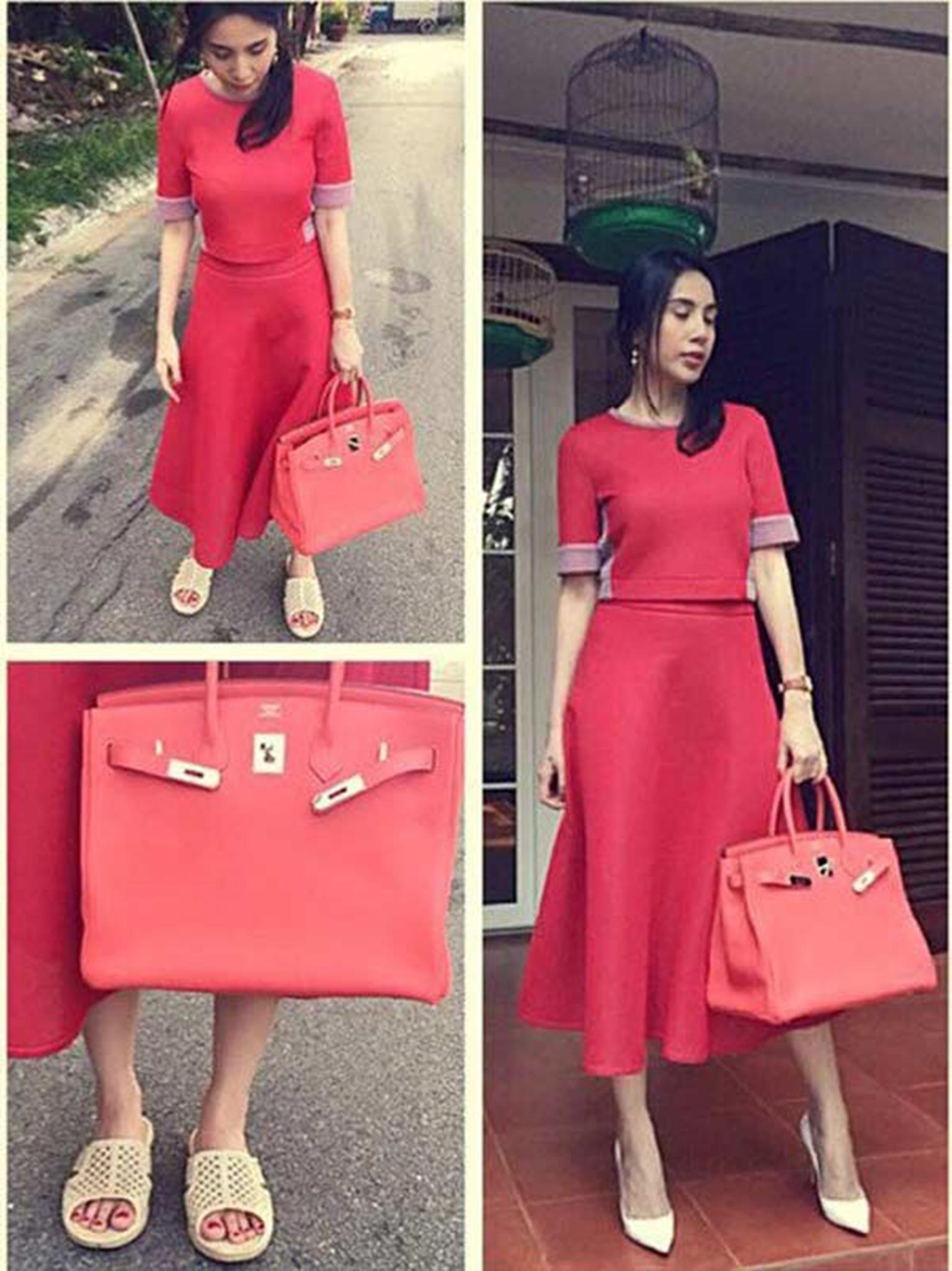 HHen Niê mặc quần bên mất bên còn, đi dép tổ ong màu sắc chói lọi-11