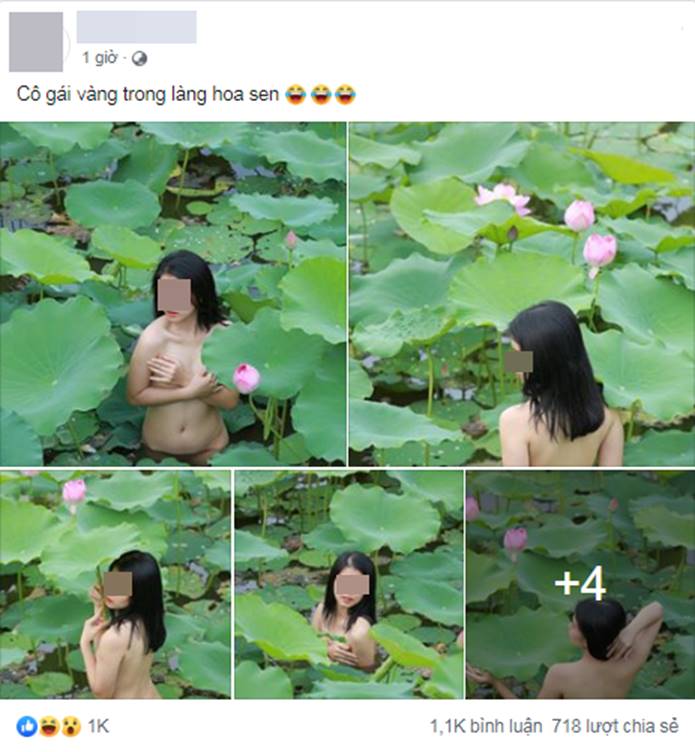 Cuối tuần đã nóng nực, dân mạng lại càng phát rồ vì chị gái nude khoe thân dưới hồ sen-1