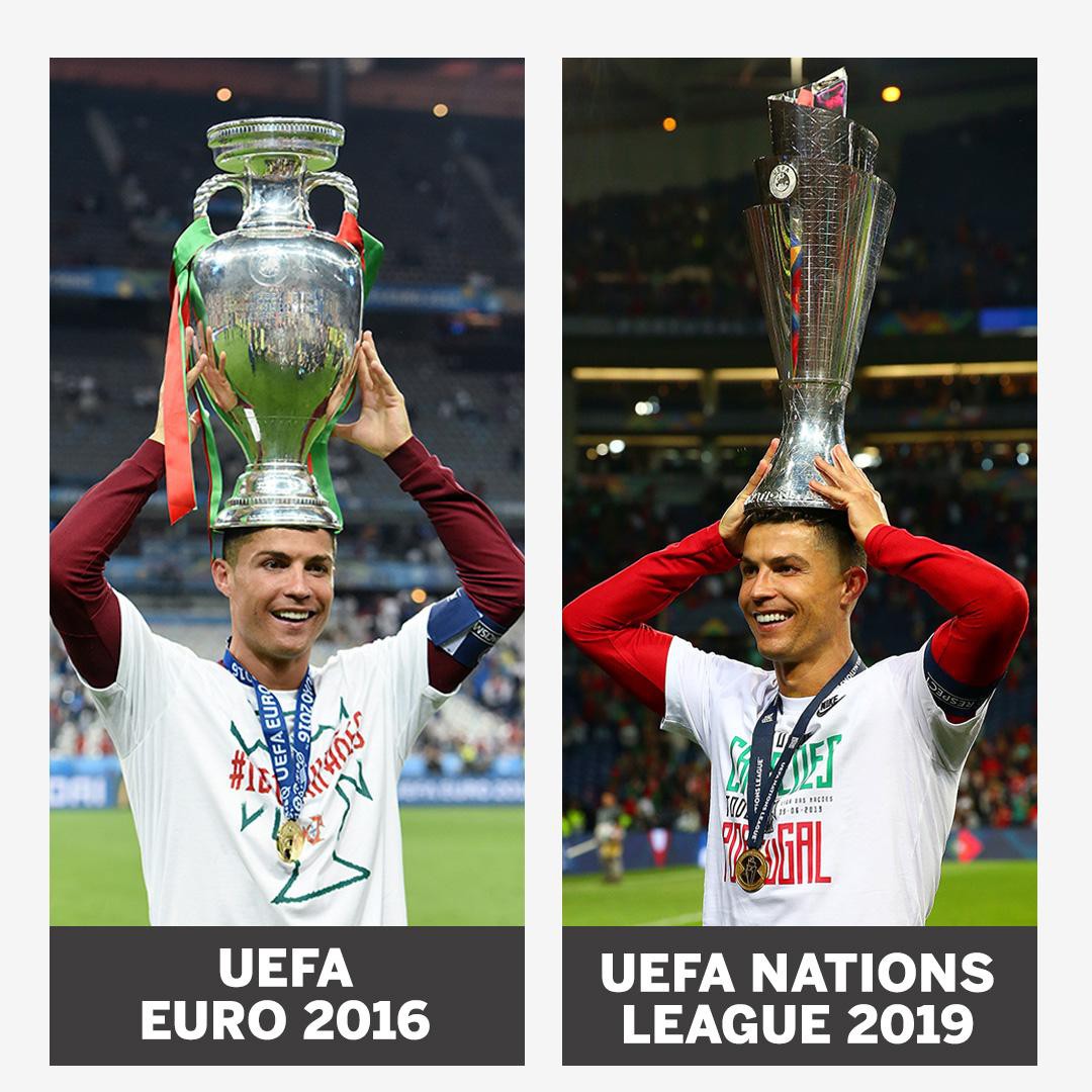 Biểu cảm hài hước của Ronaldo sau khi cùng đồng đội tuyển Bồ Đào Nha làm nên lịch sử ở UEFA Nations League-5
