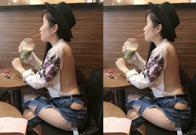 Cô gái mặc chiếc quần kiểu can lộ lộ diễu phố, dân mạng hỏi mặc thế thì nóng hay mát?-8