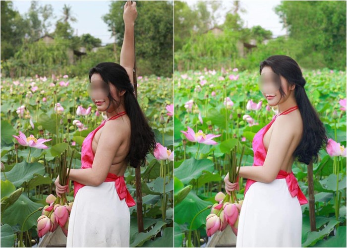 Lại thêm 1 ca chụp ảnh hồ sen khiến dân mạng lác mắt: Hô biến vịt thành thiên nga, đây mới là nghệ thuật-1