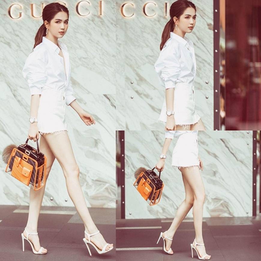 Ngọc Trinh lại diện áo bra khoe đường cong gợi cảm trên đường phố Singapore-11