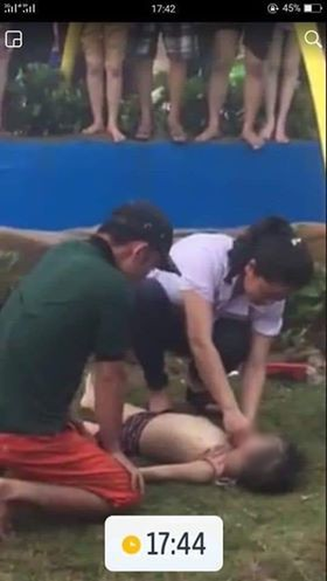 NÓNG: Công viên nước Thanh Hà mới mở cửa được 2 hôm đã có một bé trai 3 tuổi bị đuối nước nghiêm trọng-1